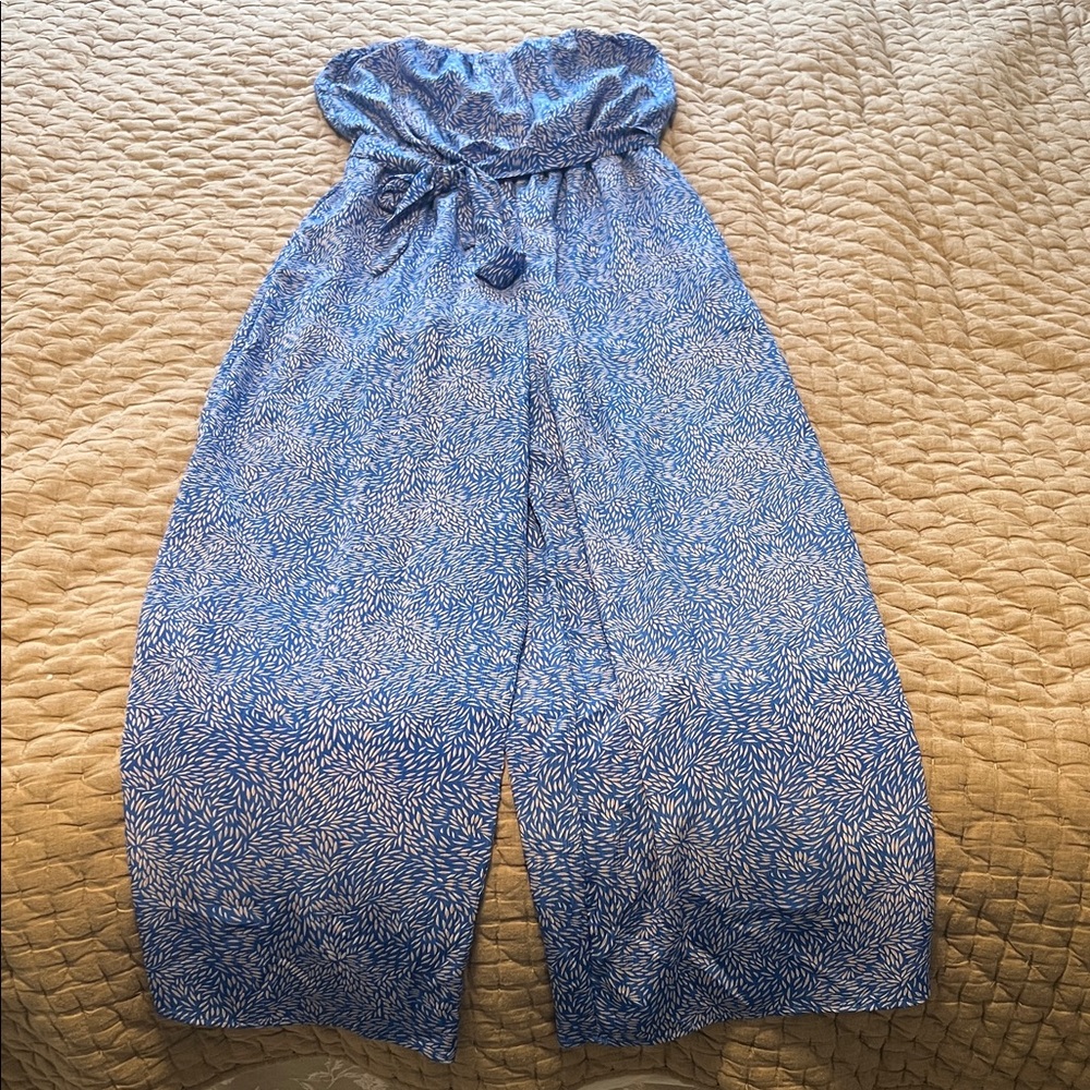 She + Sky Vibrant Blue Jumpsuit